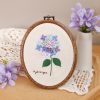 hydrangea Embroidery Diy craft kit