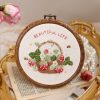 strawberry Embroidery Diy craft kit
