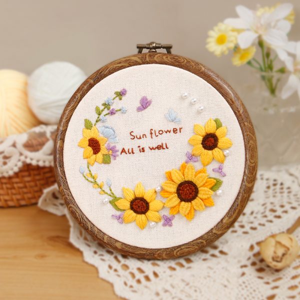 sunflower Embroidery Diy craft kit