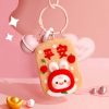 Amulet Rabbit Wool Felt Keychain DIY Craft Kit