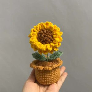 Sunflower Milk Fabric Weave Ornament DIY Craft Kit