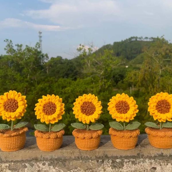 Sunflower Milk Fabric Weave Ornament DIY Craft Kit - Image 2