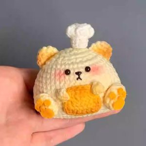 Cooking Bear Milk Fabric Weave DIY Craft Kit