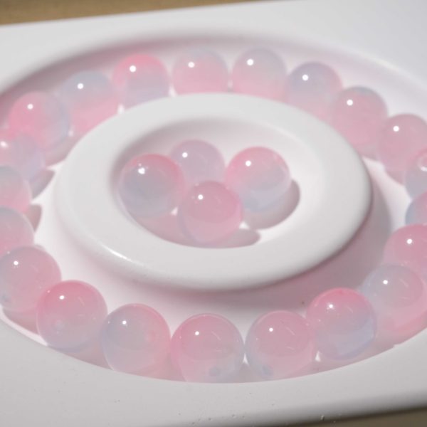 10mm dual color1 glass bead accessory