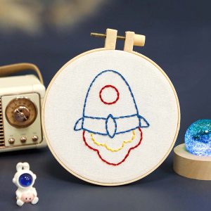 Children's Rocket Embroidery Diy craft kit