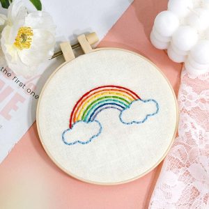 Children's Rainbow Embroidery Diy craft kit