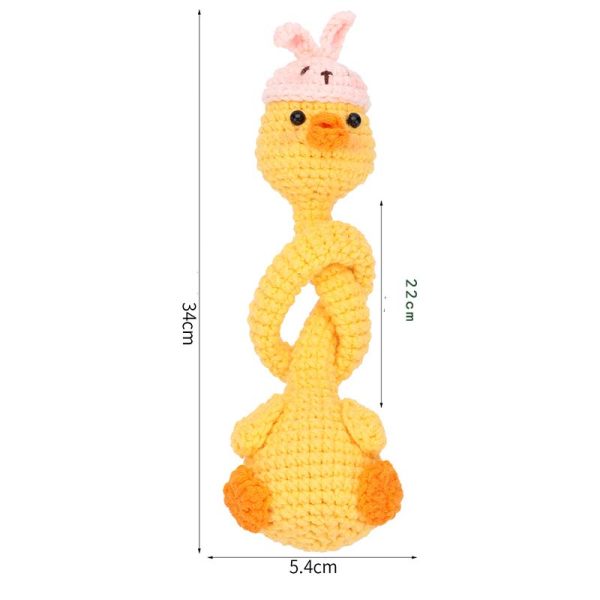 Cute Duck Milk Fabric Weave DIY Craft Kit