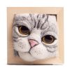 Cute GreyCat Wool Felt Ornament DIY Craft Kit