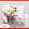 Cute GreyCat Wool Felt Ornament DIY Craft Kit - Image 3