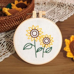 Children's Sunflower Embroidery Diy craft kit