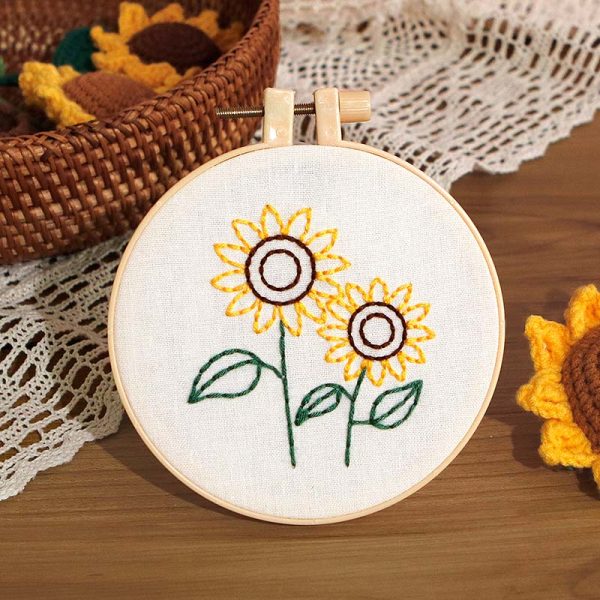 Children's Sunflower Embroidery Diy craft kit
