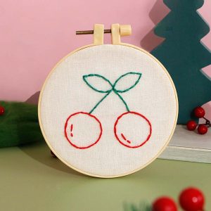 Children's Cherry Embroidery Diy craft kit