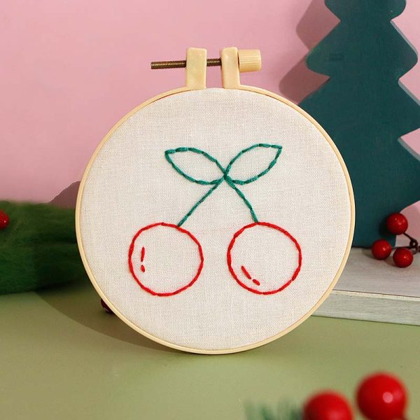 Children's Cherry Embroidery Diy craft kit