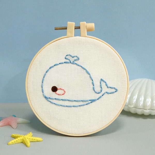 Children's BigWhale Embroidery Diy craft kit