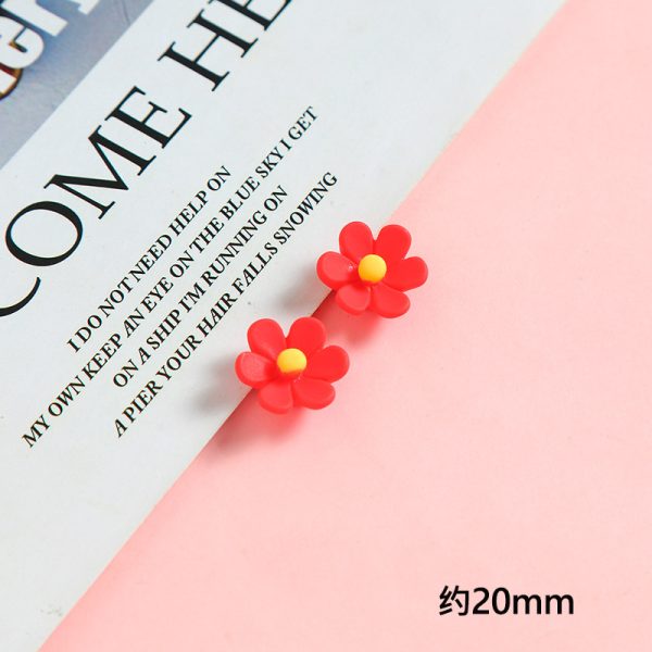 Flower Red Resin DIY kit Jewelry Accessories