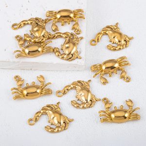 Stainless steel golden crab DIY kit Jewelry Accessories